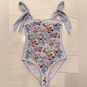 Visual Swim Reversible Tie Strap Swimsuit, New Without Tag, Size S